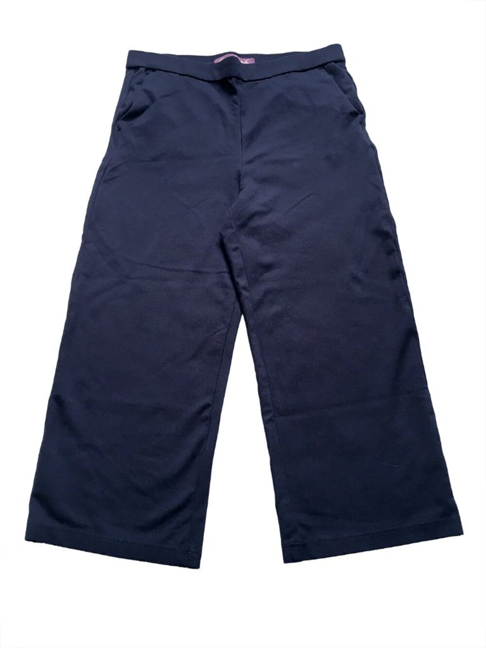 Gloria Vanderbilt Women's Navy Cropped Wide Leg Pants Size Large